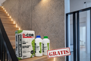 Beton architektoniczny tynk dekoracyjny 5–6m² | GRUNT + IMPREGNAT GRATIS