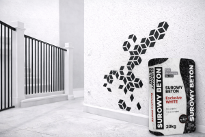 BETON architektoniczny BIAŁY TYNK dekoracyjny BIAŁY SUROWY BETON do 20m2