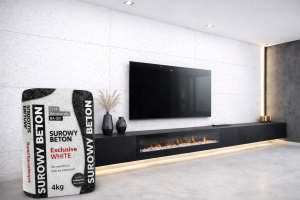 BETON architektoniczny BIAŁY TYNK dekoracyjny BIAŁY SUROWY BETON do 4m2